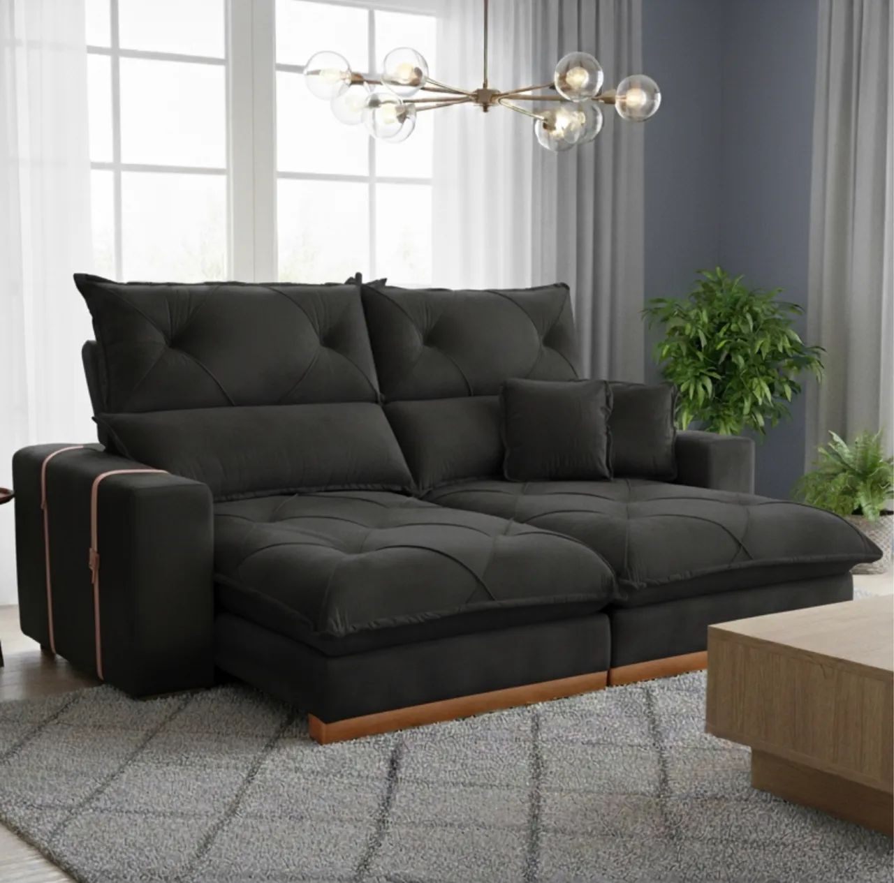 Sofá Retrátil de Alto Conforto