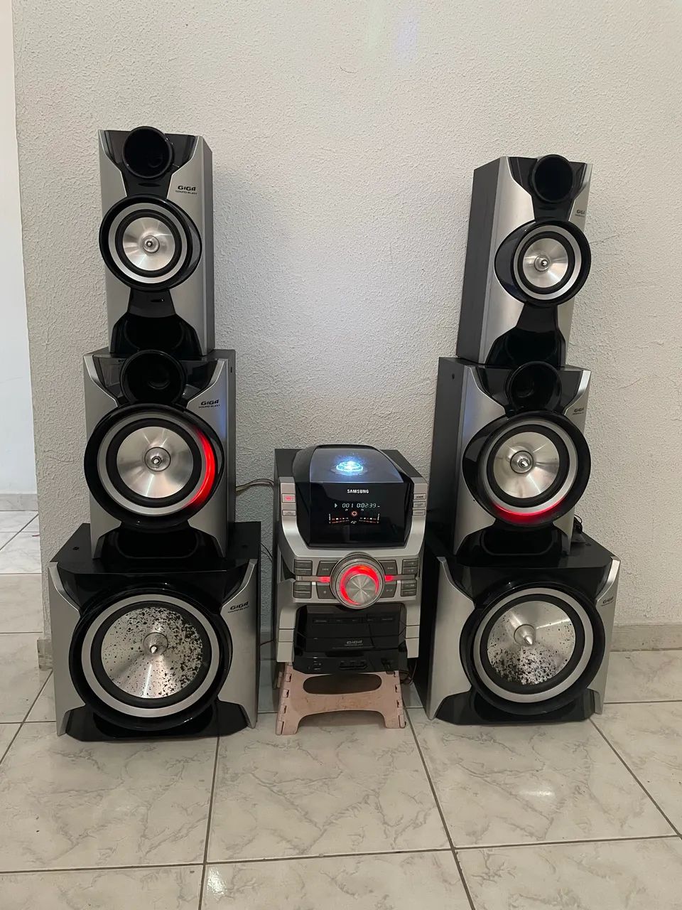 Som residencial Samsung 1500rms 6 caixas funcionando perfeitamente 