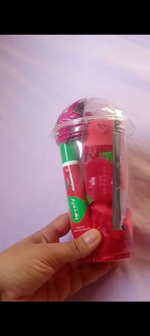 Copo da felicidade. Kit maquiagem e skin care - Foto 5