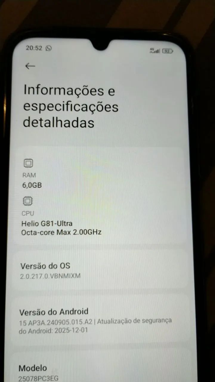 POCO C 85 - NOVO (1 MÊS DE USO) - Foto 3