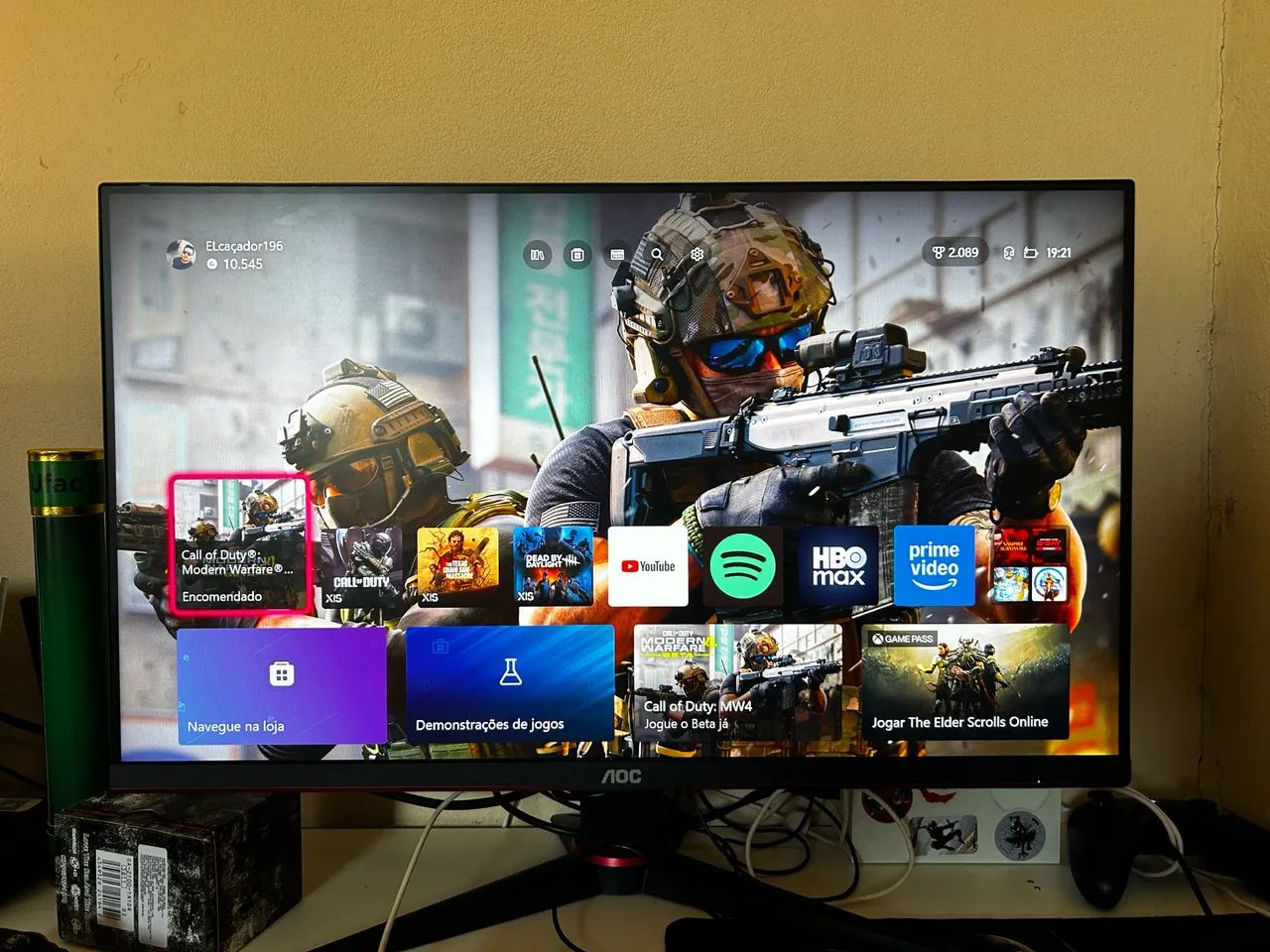 Monitor gamer 27p AOC