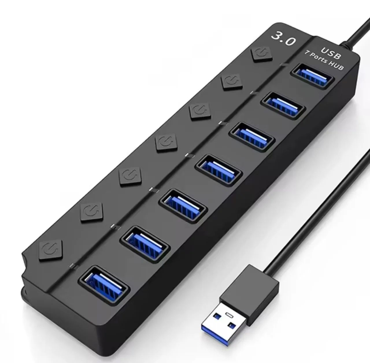 Hub USB 3.0 7 Portas com indicador Led - Foto 2
