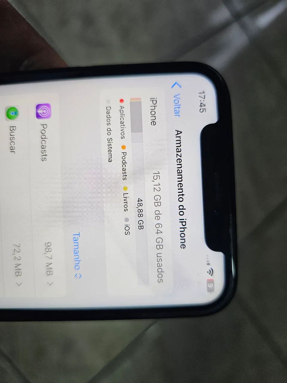 Iphone11 64gb 75% *DETALHE MANCHINHA NA TELA FUNCIONANDO NORMALMENTE  - Foto 2