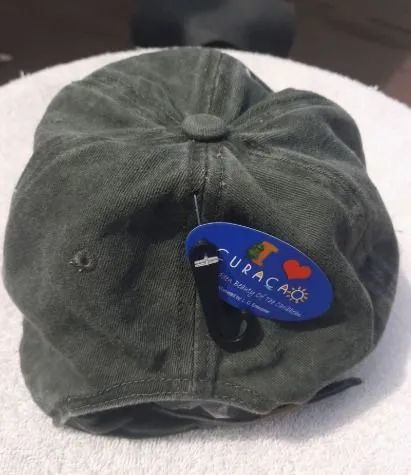 boné importado dad hat curaçao verde stonado