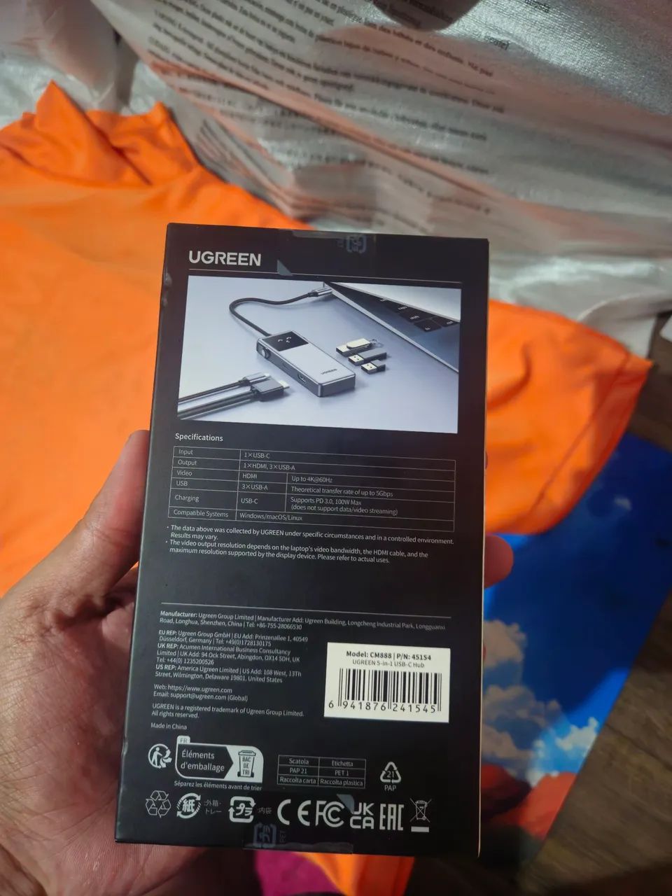HUH USB C UGREEN 5X1 - Foto 2