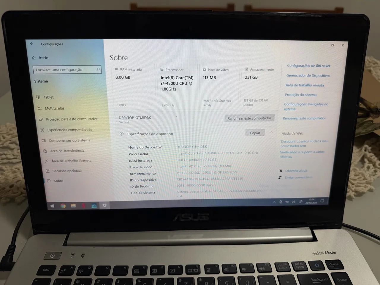 Notebook Asus Vivobook S451LA. - Foto 4