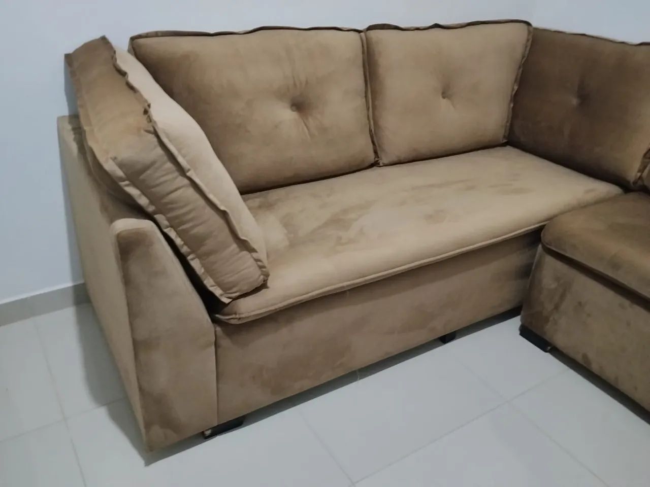 Sofa de Canto 8 lugares - Pouco Usado - Foto 2