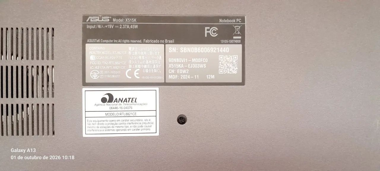 ASUS X515Knotebook A-EJ303WS - Celeron N4500 4GB 128GB* - Foto 3