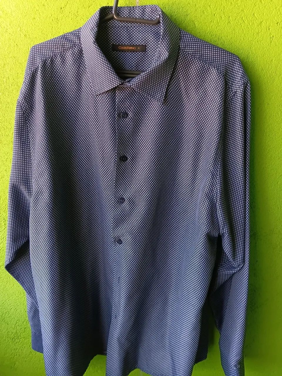 Camisa cia do terno  cor azul G