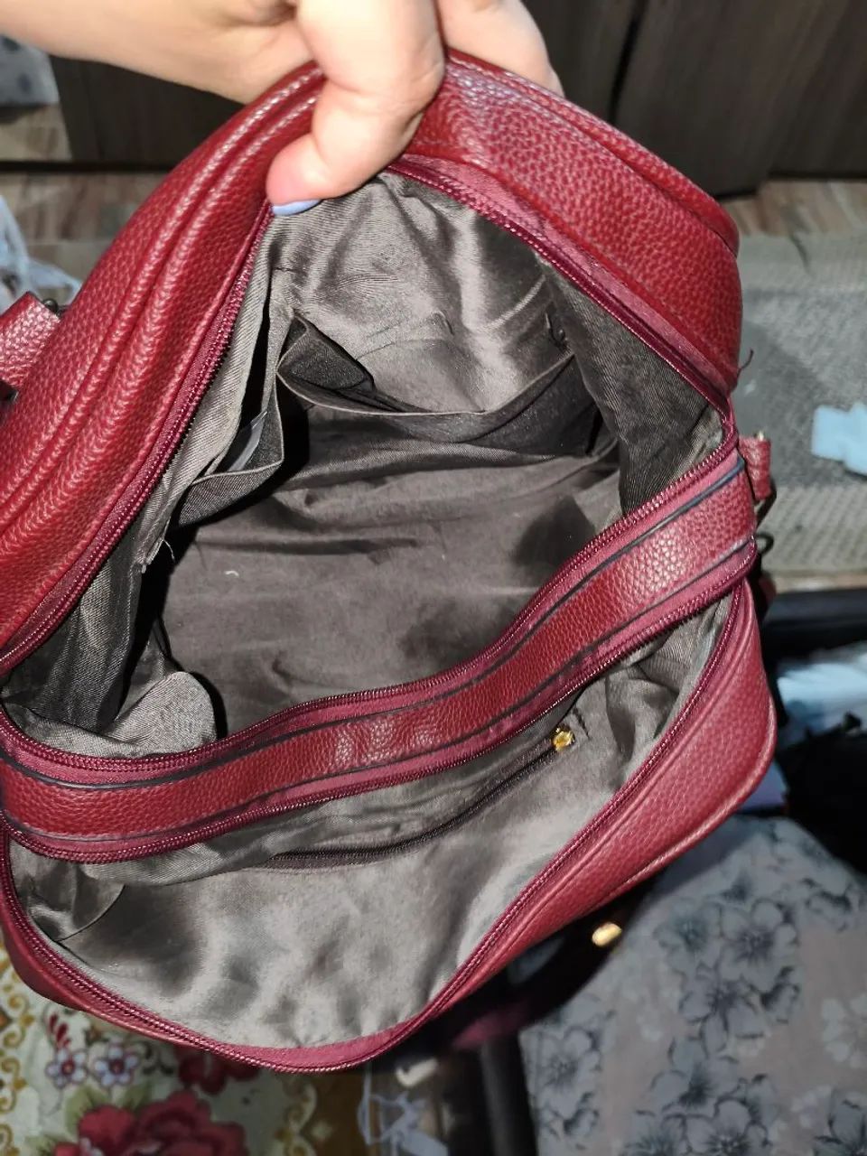 Bolsa vermelha grande - Foto 3