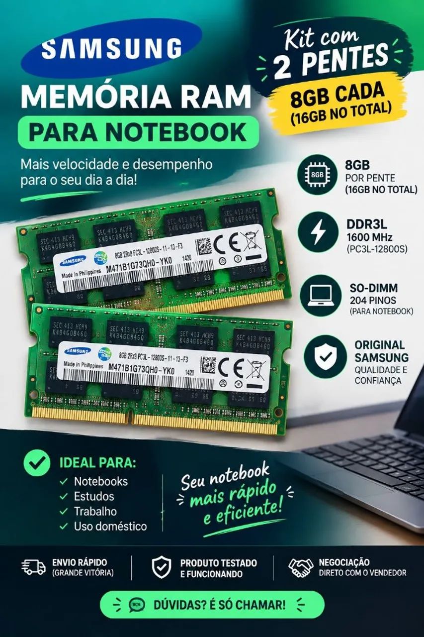 Memória RAM Samsung DDR3 16GB