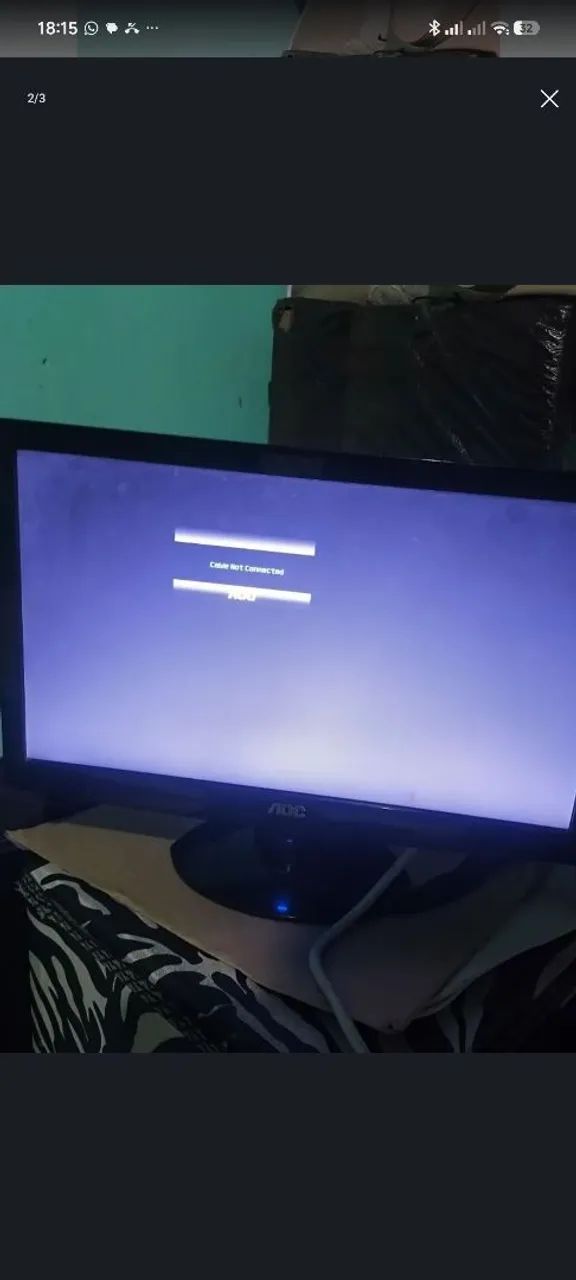 MONITOR AOC FUNCIONANDO PERFEITAMENTE 15,6