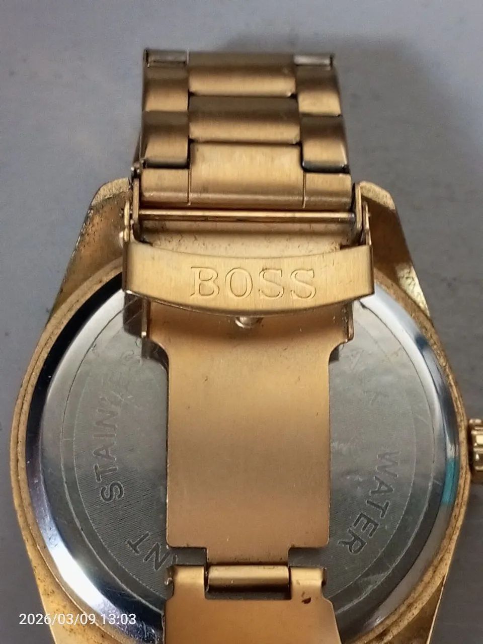 Relógio Hugo boos dourado  - Foto 4