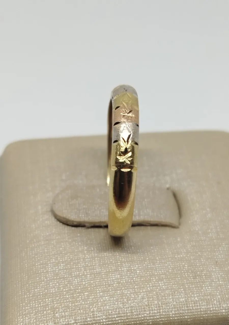 anel ouro 18k aro 20 - Foto 3