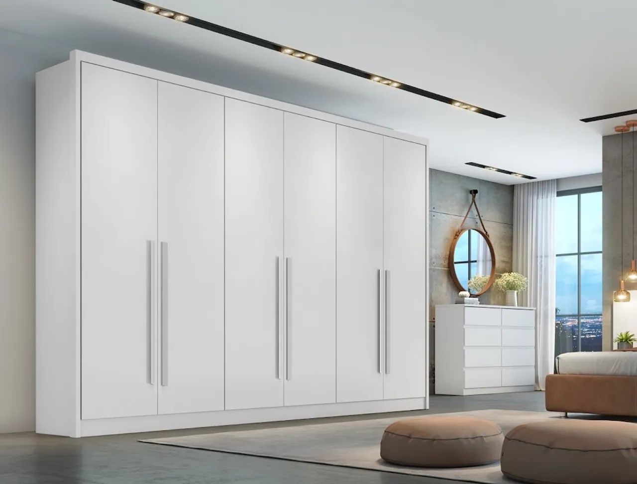 Roupeiro Casal 2,73m Robust 100%MDF t76