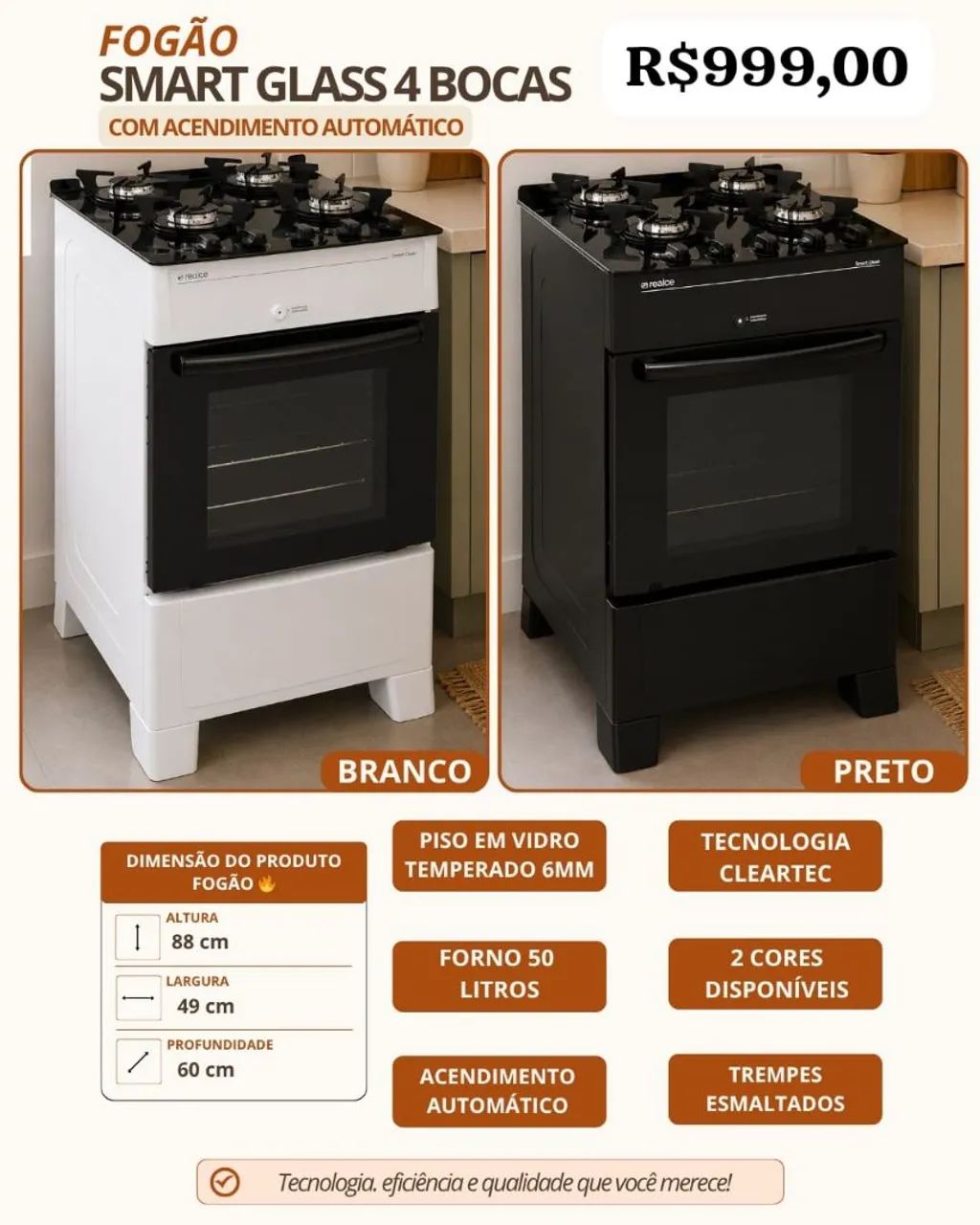 Fogão 4 bocas a partir