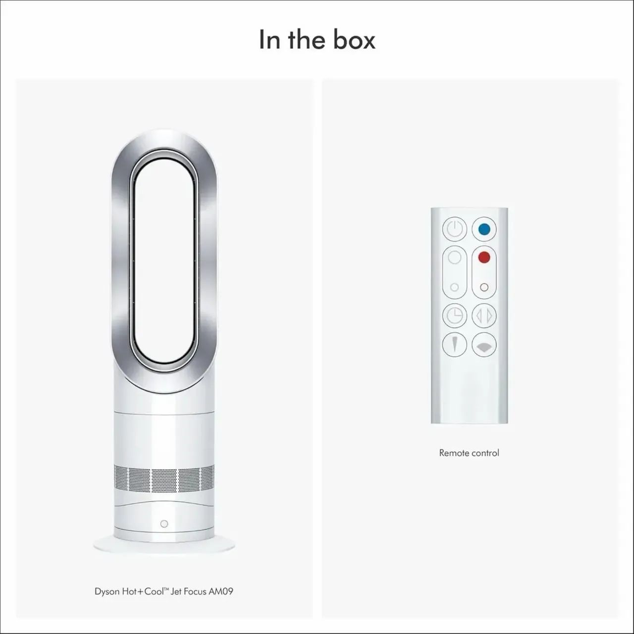 Termoventilador Dyson Hot + Cool Am09 (branco/prateado
