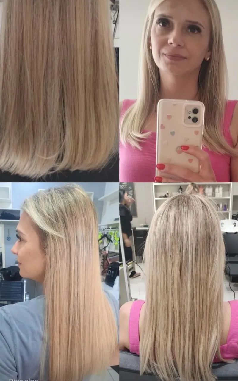 MegaHair - Cabelo humano loiro liso - Foto 3