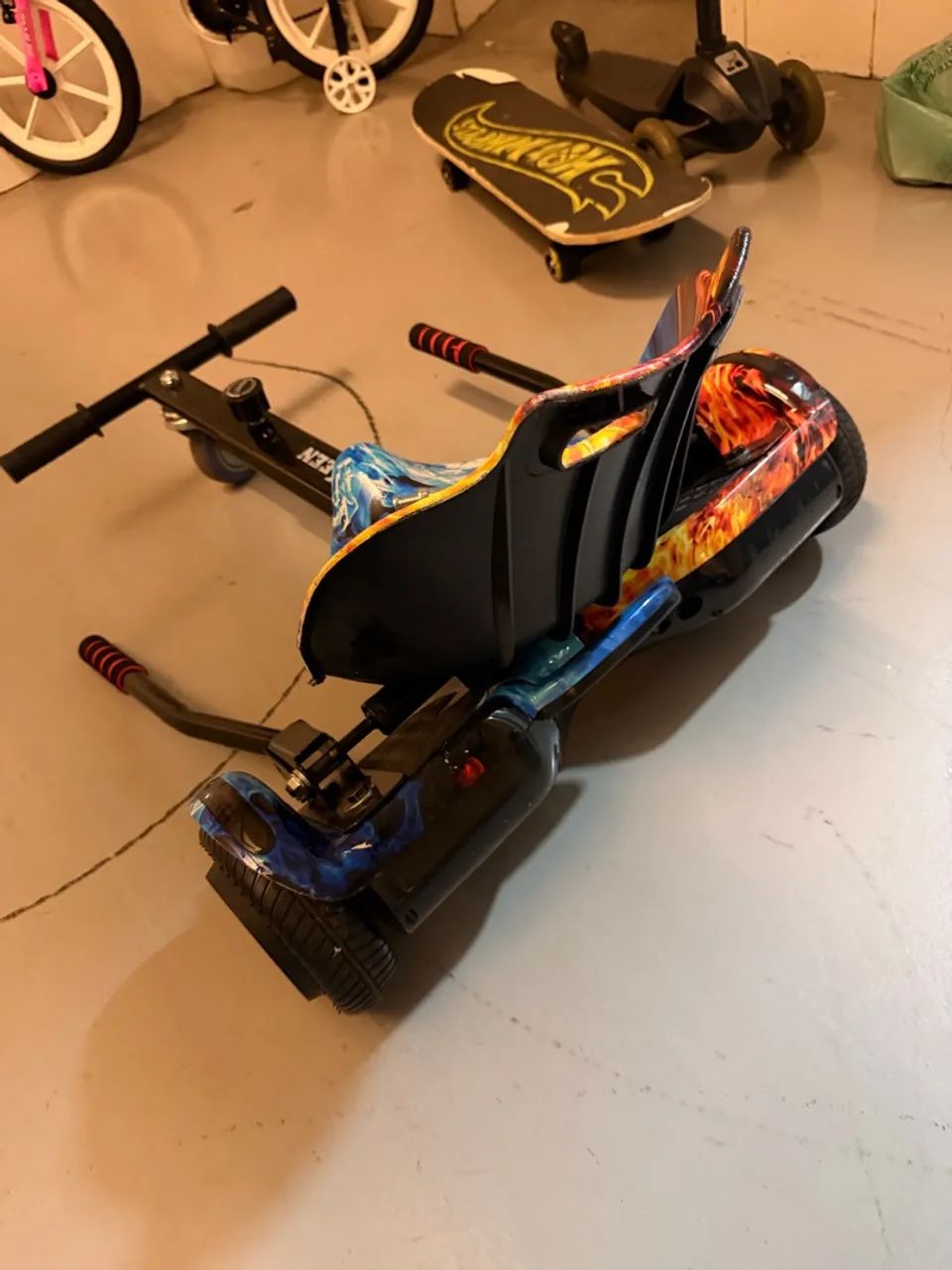 Kit Hoverkart Com Hoverboard E Assento Ajustável Presente - Foto 3