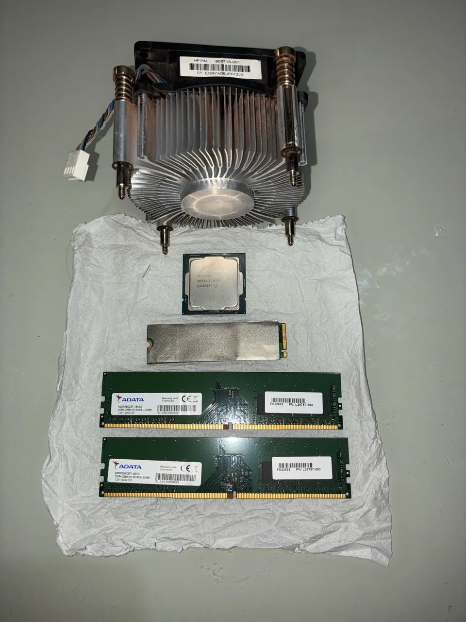Processador, memória ram e nvme