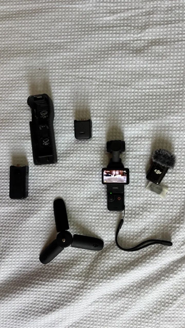 DJI Osmo Pocket 3 (Kit com bateria extra e microfone)