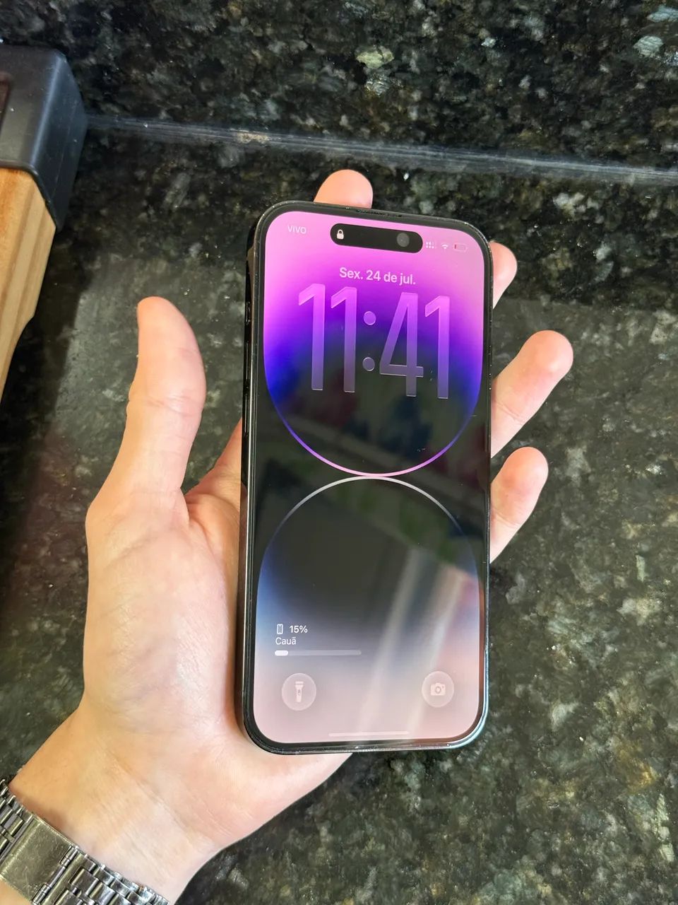 iPhone 14 Pro - 128GB - Preto-espacial - Foto 3