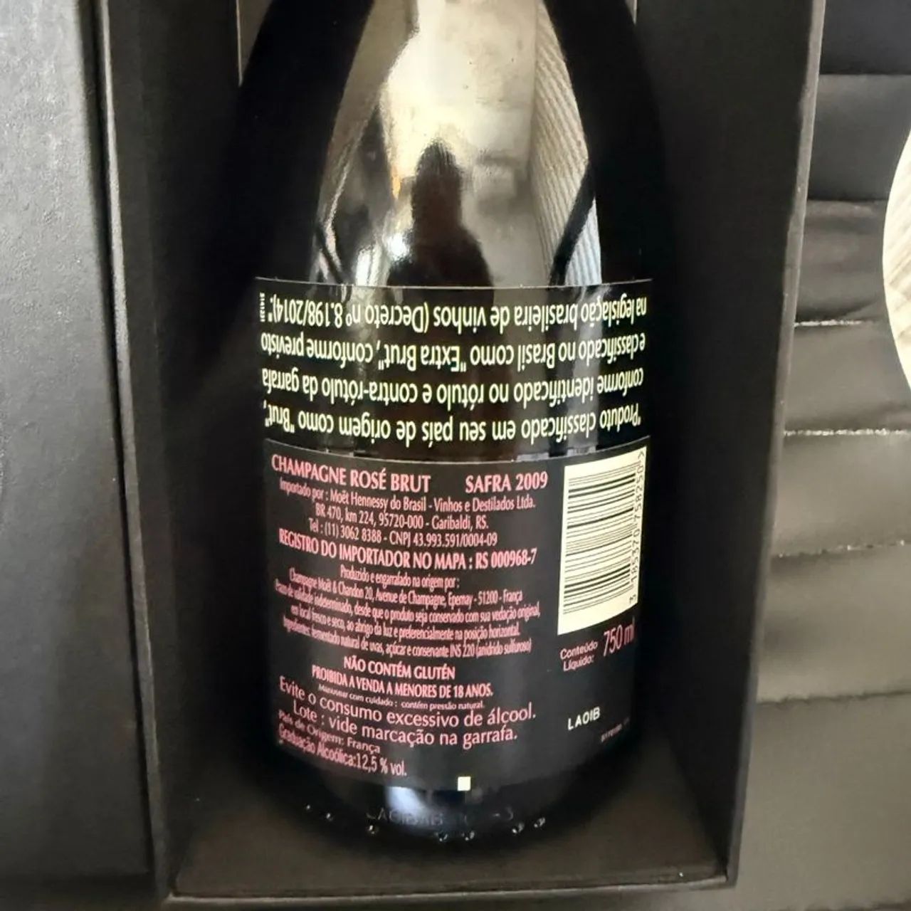 champagne dom pérignon rosé vintage 2009 750ml com caixa - Hobbies