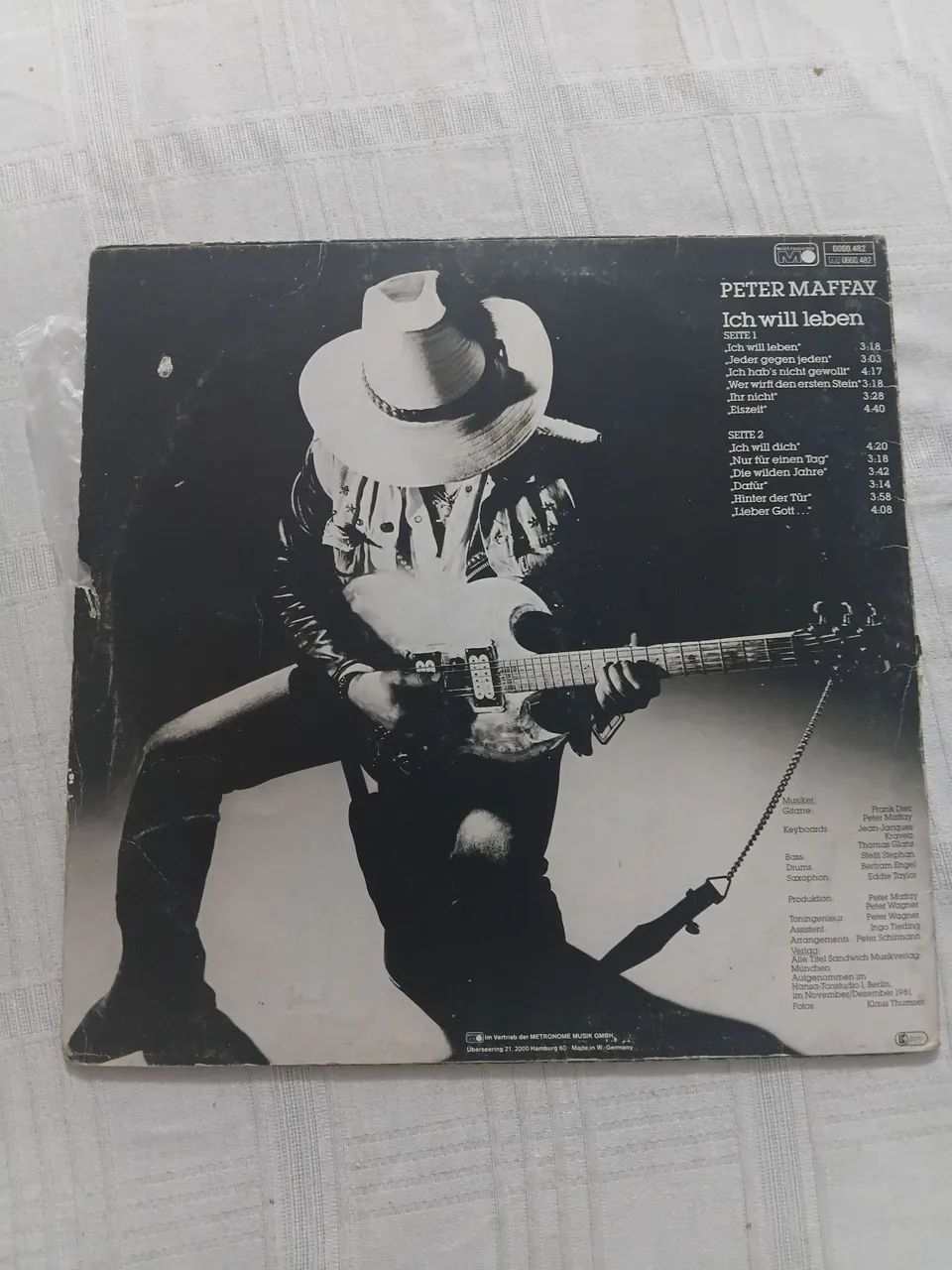 LP Peter Maffay Ich Will Leben Edição importada Original  - Foto 2