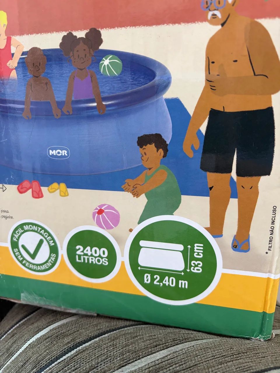 Piscina Grande + bomba de ar - Foto 2
