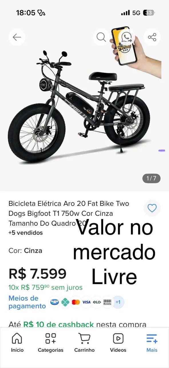 Bike elétrica Nova  - Foto 3