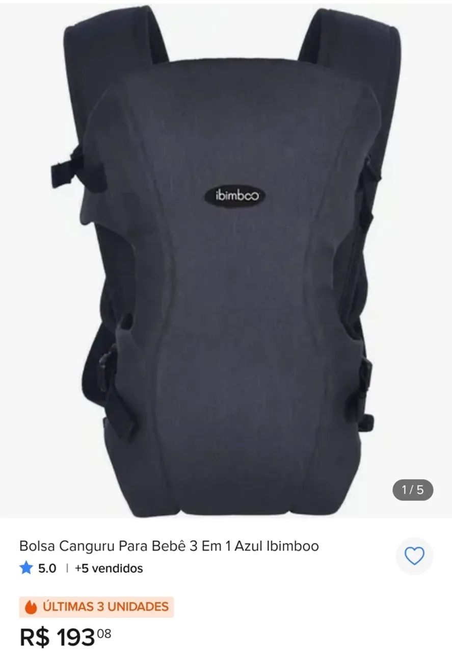 Canguru para bebê 