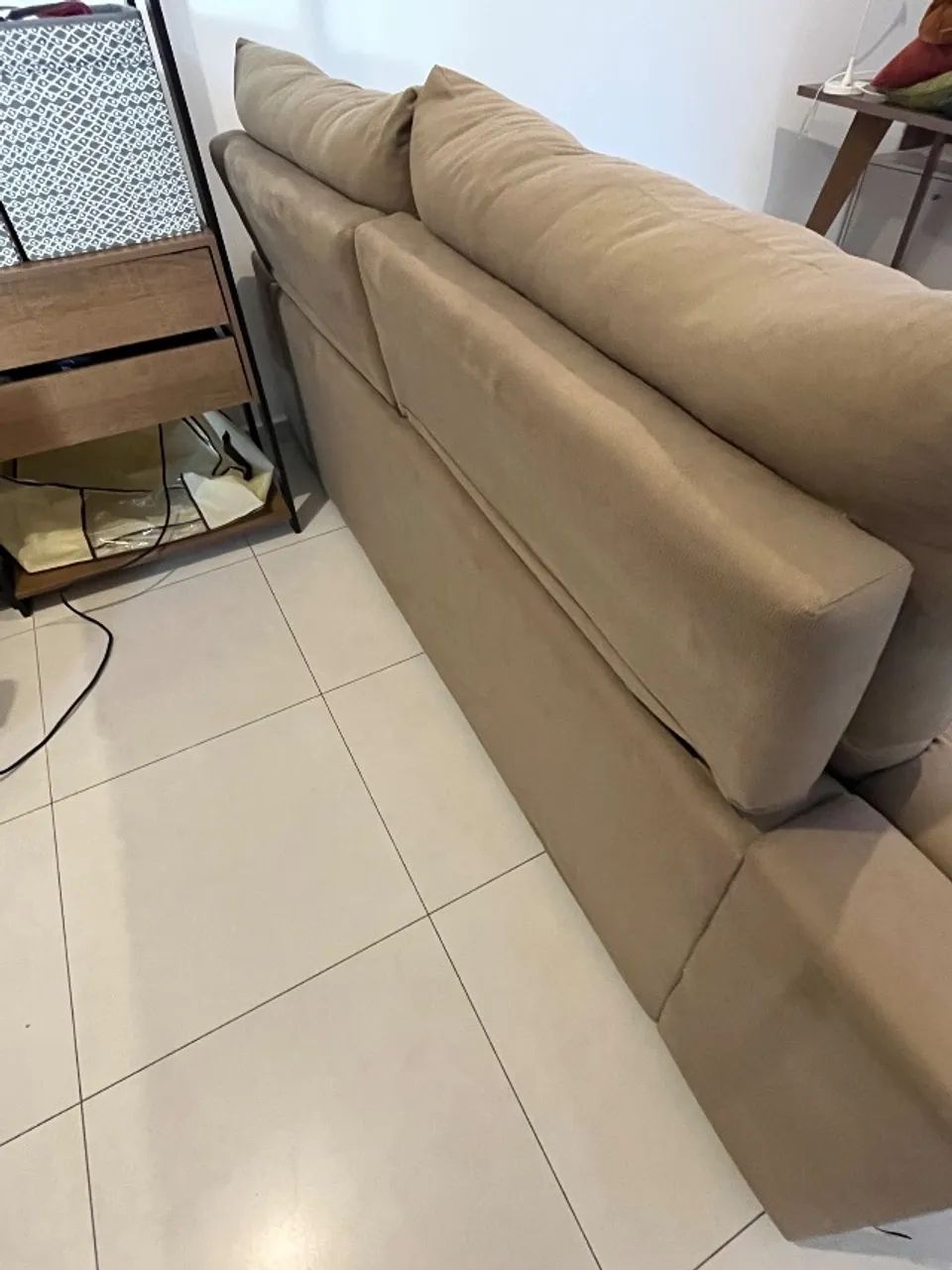 Sofá 3 Lugares Retrátil Reclinável Suede - Foto 3