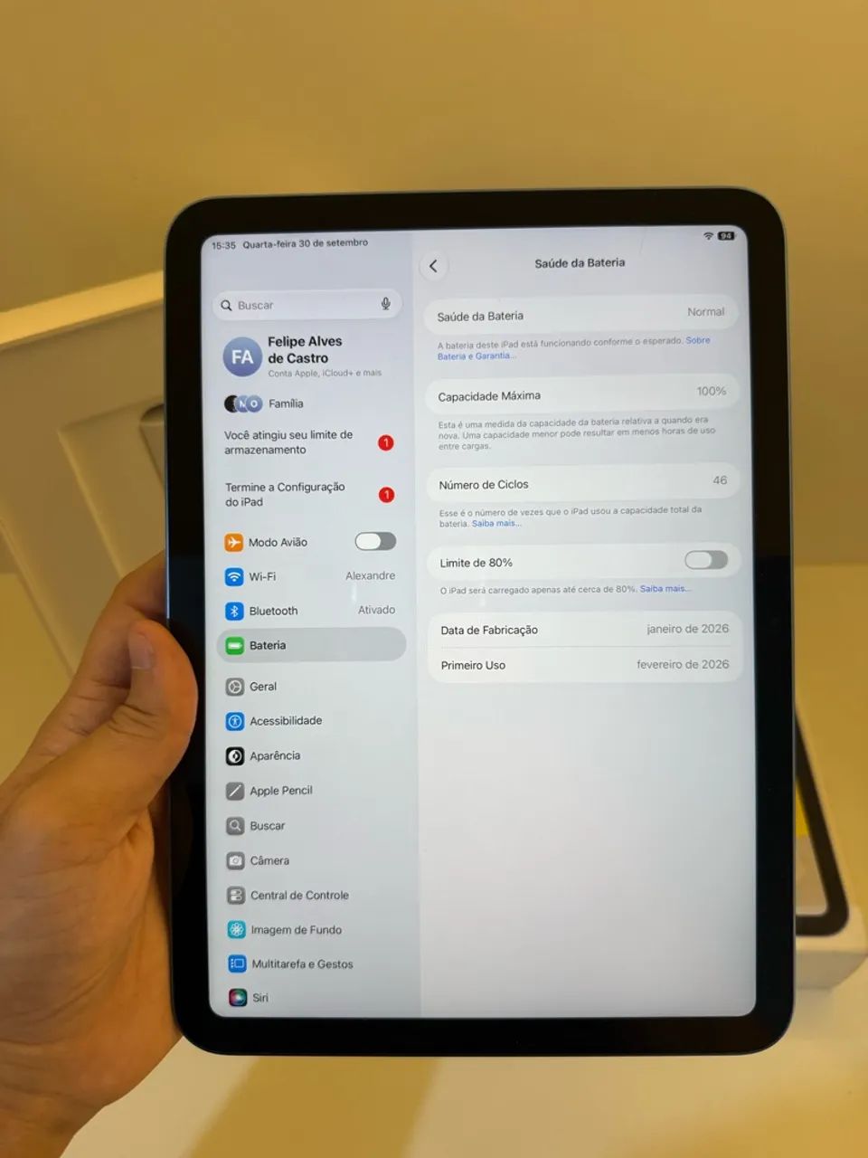 IPAD 11 (A16) 128GB (ACEITO OLX PAY) - Foto 4