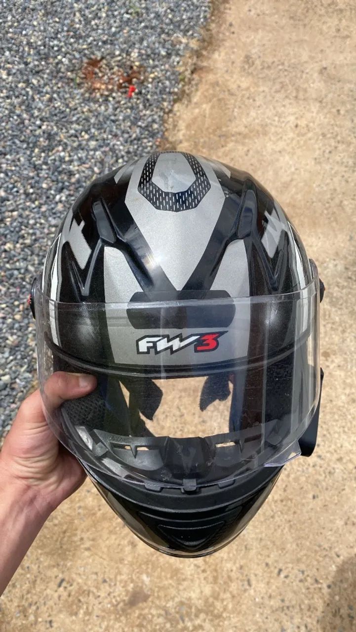 Capacete fw3 GTX óculos interno  - Foto 2