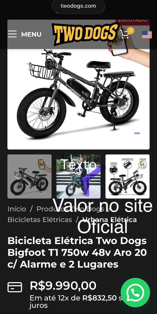 Bike elétrica Nova  - Foto 2