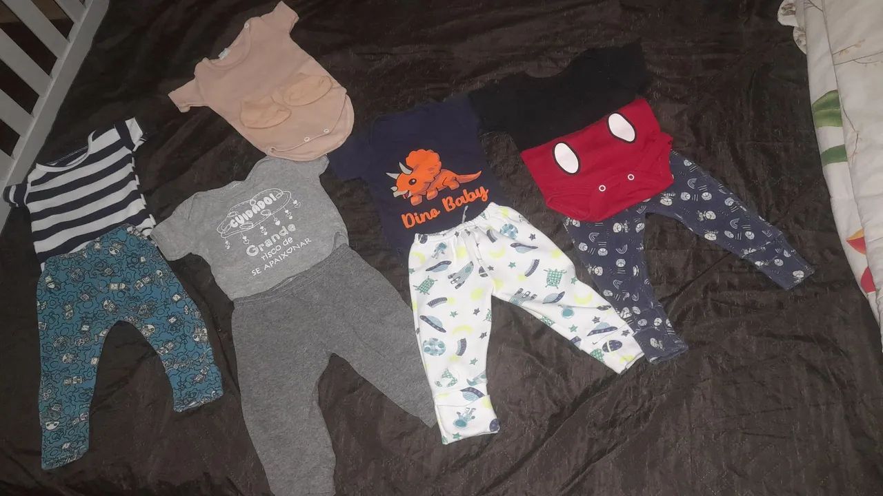 Bolsa maternidade e roupas Bebê menino - Foto 4