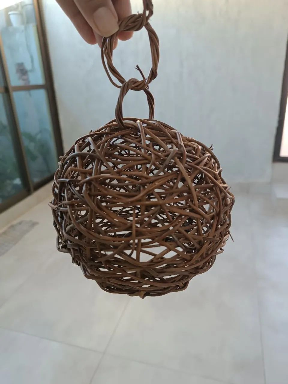 Luminária de cipó P