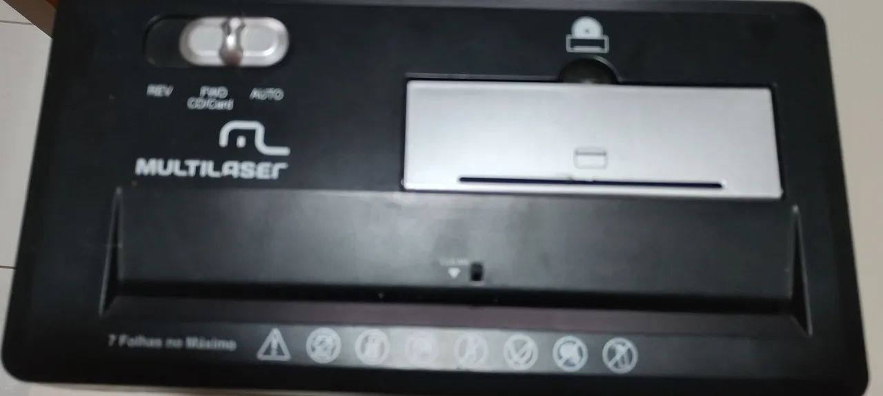 Fragmentadora Multilaser até 7 Folhas A4/ CD e Cartão Magnético 220V - Foto 5