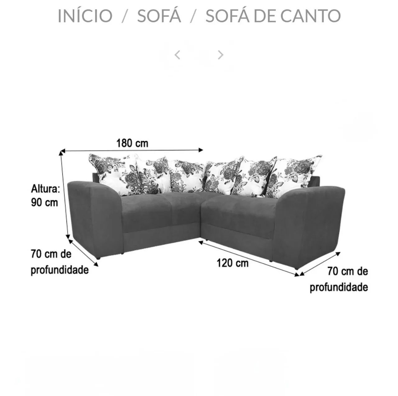 Sofá de Canto 4 Lugares  - Foto 4