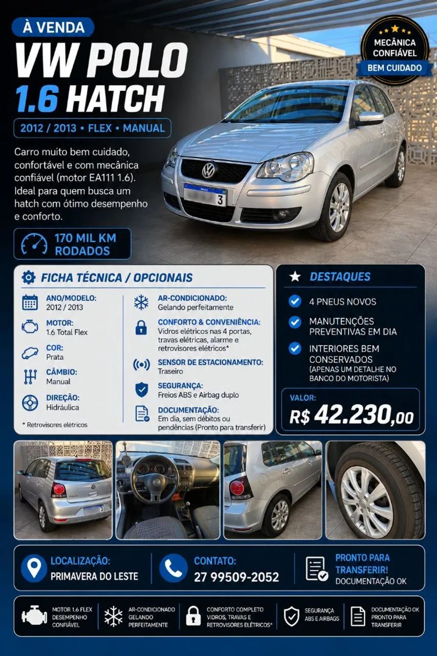 Volkswagen Polo 1.6 8V 2013