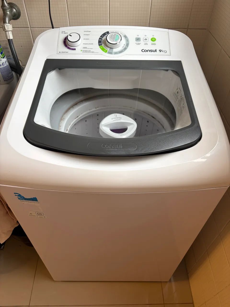 Máquina de lavar 9 kg 