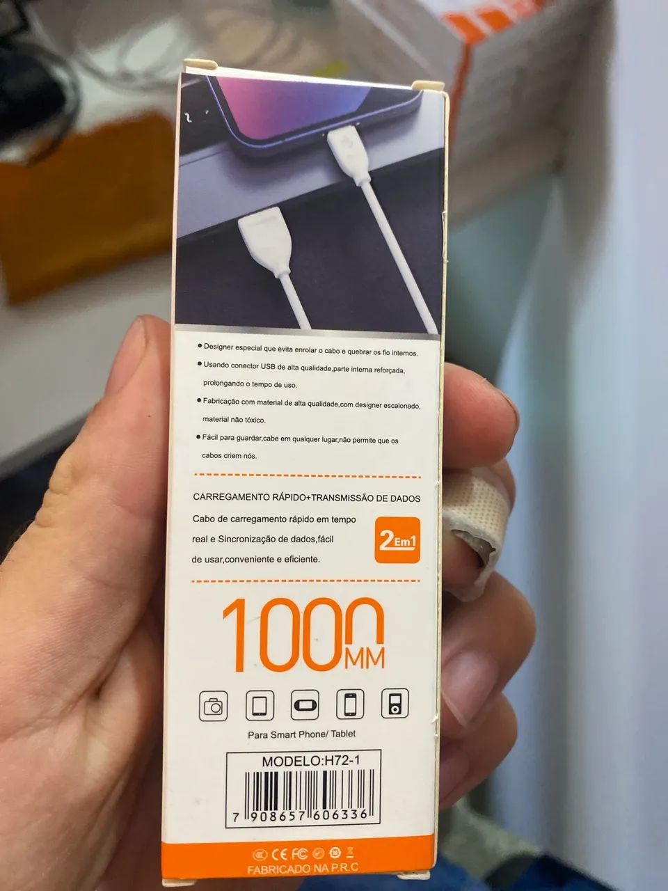 Cabo Micro USB Turbo 4.8A - Carregamento Rápido - Foto 2