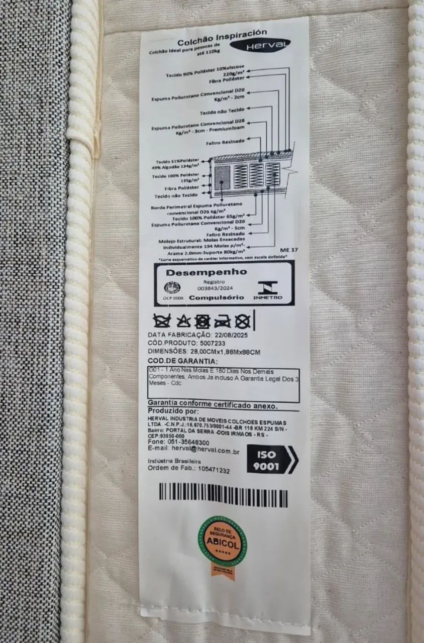 Cama de solteiro Herval Inspiración Nova - Foto 4