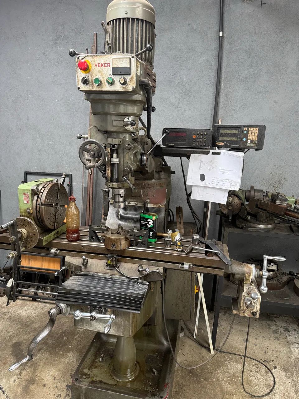 torno mecânico, Fresadora etc. usinagem mecânica completa - Foto 3