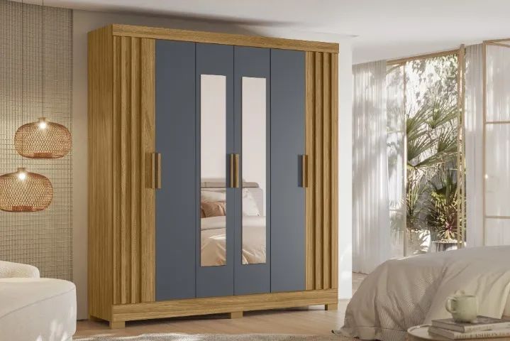 Guarda-roupa 6 Portas e 2 Gavetas Valença - Foto 4