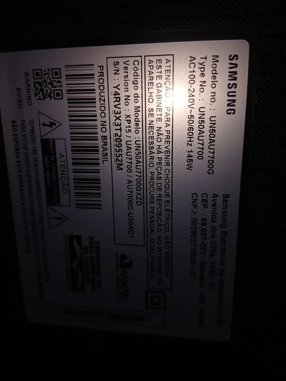 Tv Samsung 50 polegadas com defeito - Foto 4