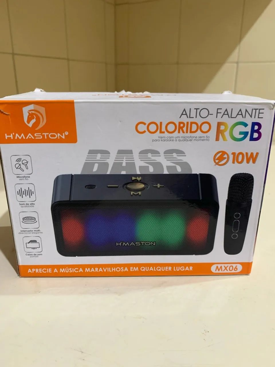 Caixa de Som HMaston MX06 RGB e Microfone - Foto 2