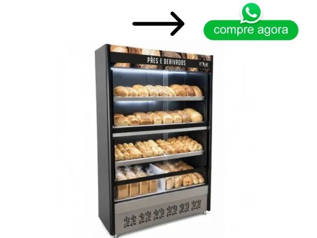 Vitrine para Pães 1,40M Polar Nova