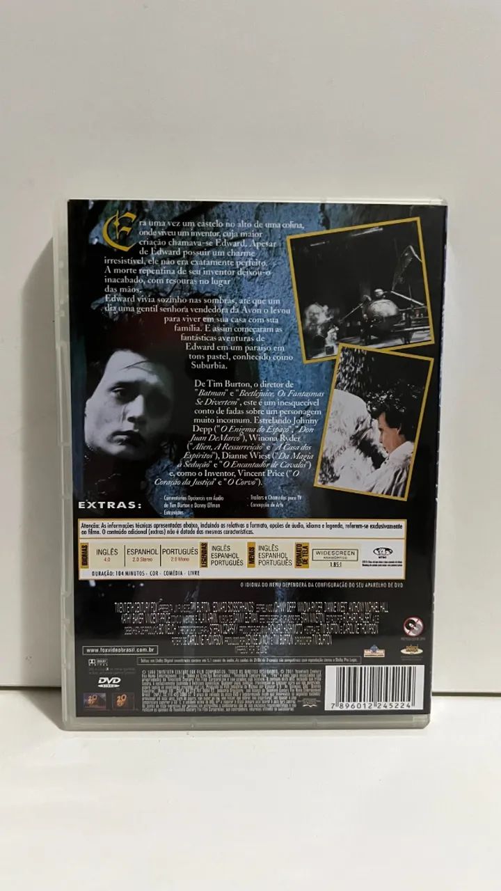 DVD - Edward Mãos de Tesoura - Foto 3