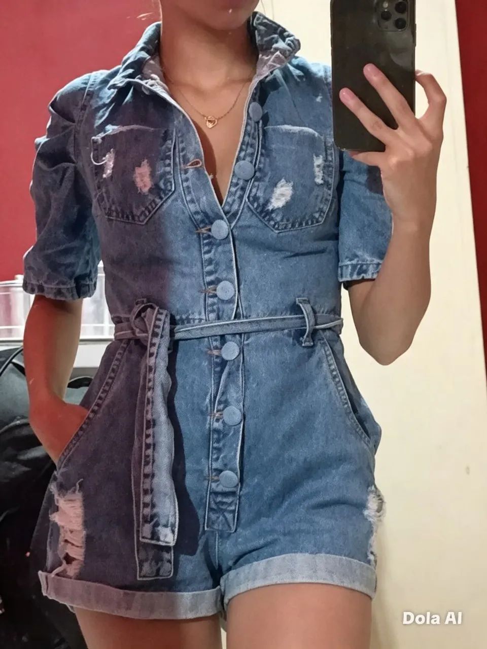 Macacão jeans 